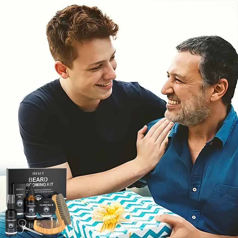 Beard Grooming Kit for Men Trimming & Care Set