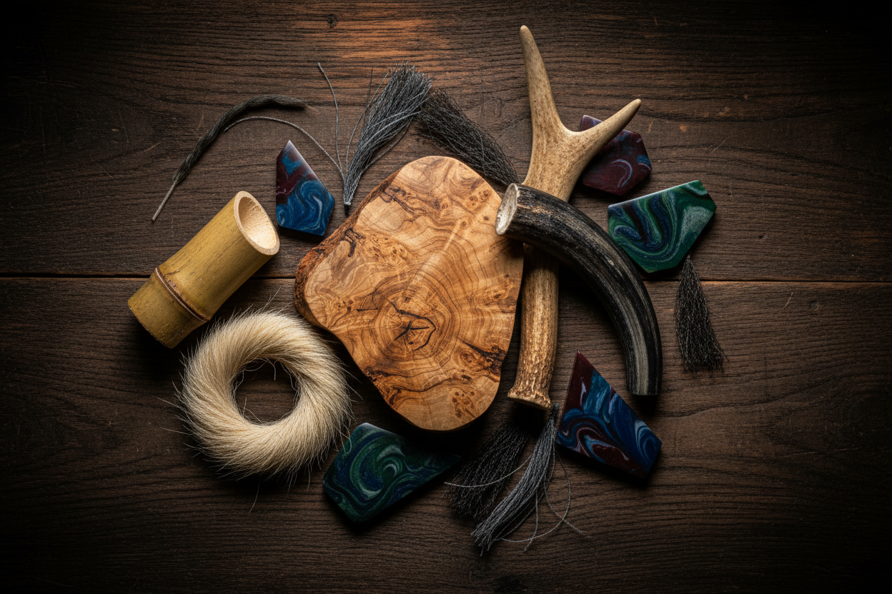 Materiali artigianali Officina del Barbuto